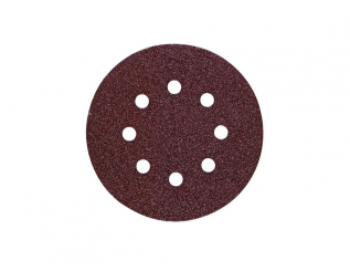 HiKOKI 10 Haftschleifblätter 125mm P100, Rot Schleifpapier 753104 