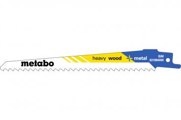 Metabo 5 Säbelsägeblätter "heavy wood + metal" 150 x 1,25 mm 631984000 
