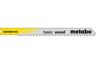 Metabo 5 U-Stichsägeblätter "basic wood" 74/ 3,0mm 623945000 