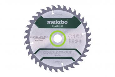 Metabo Sägeblatt "cordless cut wood - classic", 165x20 Z36 WZ 15° 628279000 