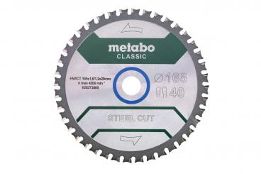 Metabo Sägeblatt steel cut classic, 165x20 Z40 FZFA/FZFA 4° 628273000 