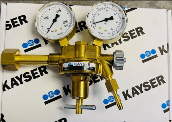 KAYSER technischer Gas Druckminderer Argon / CO2 / Schutzgas mit Absperrventil 14200N 