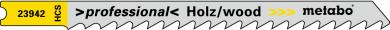 Metabo 5 U-Stichsägeblätter, Holz, Serie “professional”, 82/ 4,0 mm, HCS, Universalschaft 623942000 