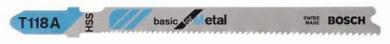 Bosch Stichsägeblatt T 118 A für Metal - 3 Stck - 2608631507 