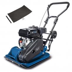 Scheppach Rüttelplatte HP1400S - 13 kN, 1400W, 25cm Verdichtungstiefe, Matte + Fahrvorrichtung 