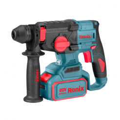 Ronix Bürstenloser Akku-Bohrhammer 2,5 J, 20V 8678 2x4,0Ah Akkupacks kompatibel mit Maktia Akkus 