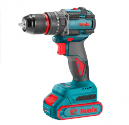 Ronix Bürstenloser Akku-Schlagbohrschrauber 8670 13 mm 18 V 60 Nm kompatibel mit Makita Akkupack 