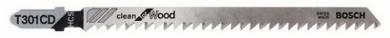 Bosch Stichsägeblatt T 301 CD für Holz 3 Stck - 2608637591 