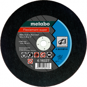 Metabo 10 Flexiamant super 350x3,0x25,4 Stahl, TF 41 616327000 
